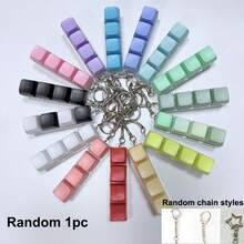 3pcs Keyboard Shaped Stress Relief Keychain, Adult Finger Toy, Press-Type Keyring, Concentration & Relaxation Tool. Suitable For New Year/Thanksgiving/Easter Gifts, Plastic Material (Random Color), Fidget Toy, Finger Spinner, Finger Spinner, Finger Spinner, Finger Spinner, Keyboard Finger Spinner, Toy Keychain, Cool Toy - Multicolor - View 9