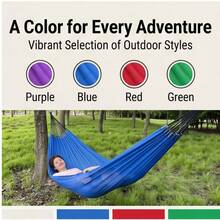Breathable Ice Silk Hammock, High-Strength Lightweight Nylon Hammock, Suitable For Outdoor Camping And Backyard - Multicolor - View 7