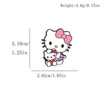 1pc Cute Cartoon Metal Badge Brooch Soft Sweet Cat Alloy Bag Accessory Pin - Multicolor - View 10