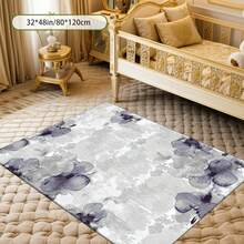 Cashmere-Like Light Grey Marble Stone Texture Pattern Printed Outdoor Rugs, Exquisite Cozy Carpets In Diverse Styles. Suitable For Home, Outdoor, Malls & Cafes, Machine Washable, Various Sizes Available. - A - View 9