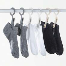 12 unidades de clips de secado para la colada, ganchos de ropa portátiles, pines para colgar, clips de plástico, percha de ropa mejor para el hogar, viajes, al aire última intervensión – (gris), gris, 12 - 1 - Ver 3