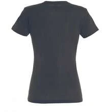 SOLS Womens/Ladies Imperial Short-Sleeved T-Shirt - Dark Grey - View 2