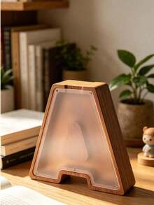 Large Letter Wooden Money Box, Letter-Shaped Design, Customizable 26 Starting Letters, Cultivate Saving Habits, Visible Wealth Growth, Suitable As Birthday Gift, Christmas Gift, Gift For Her/Him, Party Favor, Souvenir, Desk Decor - Multicolor - View 7