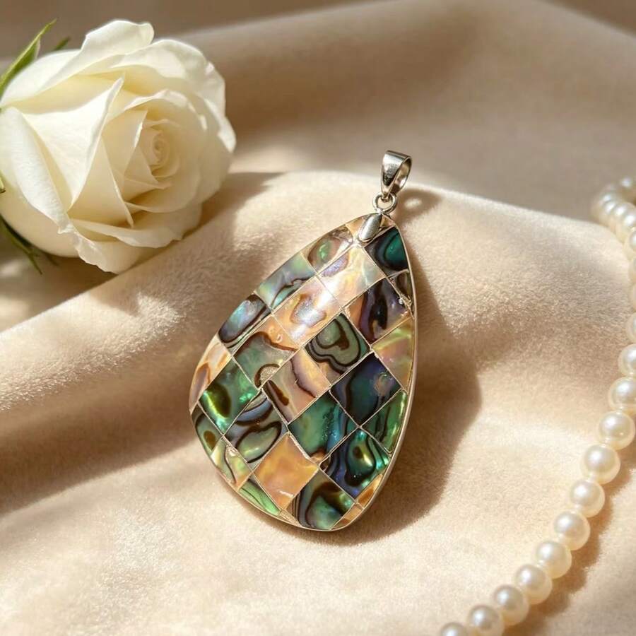 Zhenwei xina Bohemian-Style Abalone Shell Pendant, A Fashionable Accessory For Women. Versatile For Summer Getaways And An Ideal Gift Choice. - Multicolor - View 1