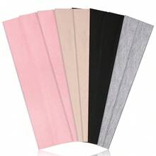 8pcs/Set Women's Elastic Non-Slip Soft Cotton Fabric Headbands, Suitable For Sports, Exercise, Yoga, Running And Daily Wear - Multicolor - View 12