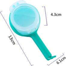 Sealing Food Bag Clip With Spout | Reusable Pour Spout Bag Sealer For Snacks, Cereal & Pet Food - Random Color - 3 Pieces - View 5