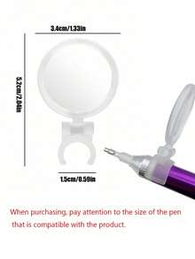 Plastic Magnifying Glass, LED Diamond Painting Pen Light Strip Magnifier, Suitable For Diamond Painting Tools, Diamond Embroidery, Cross Stitch, Beading And Handicrafts - A - View 6