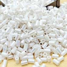 200pcs, 5g/Pack, 3.8mm Common Color Glass Seed Beads Tube, Machine Embroidery Tube, Suitable For Handmade DIY Bracelets, Necklaces, Anklets, Making Hair Accessories, Hanging Ornaments, Handicrafts, Suitable For DIY Charm Bracelet Pendants, Jewelry And Accessory Making - 3.8mm Regular Color Antique Tube, 10 Colors - View 9