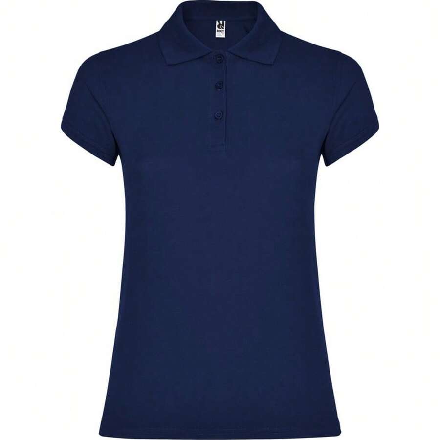 Roly Womens/Ladies Star Polo Shirt - Navy Blue - View 1