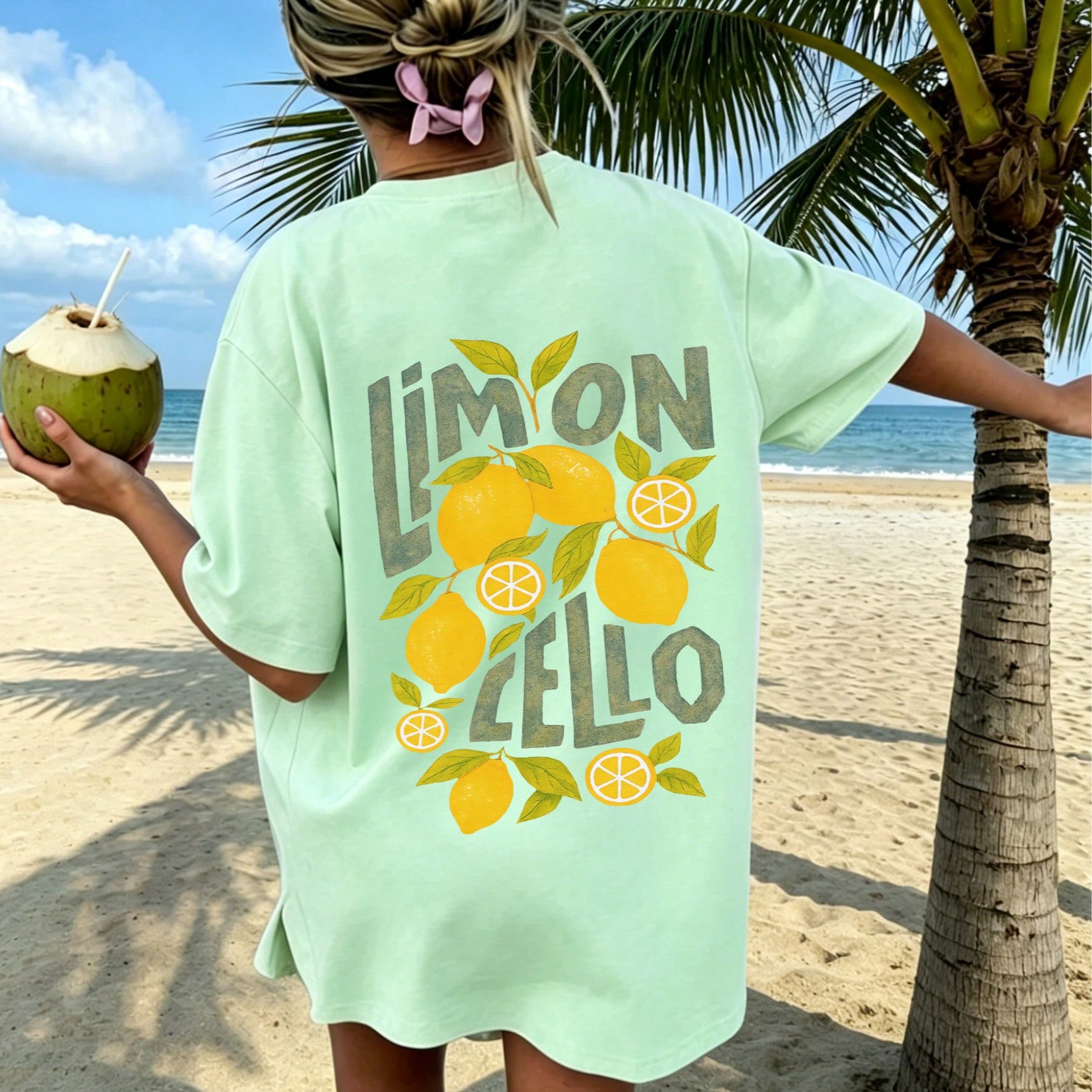 Pieza Camiseta de manga corta con estampado de cereza para niñas preadolescentes, top de ropa de verano para estudiantes y jóvenes, estilo casual IN