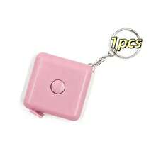 pdva 3pcs Mini Square Retractable Tape Measure (With Keychain), 150cm/59in Dual Scale Soft Tape, Portable Pocket-Sized Body Sewing Ruler, Suitable For Clothing, Waist And Craft Measurement - Multicolor - View 7