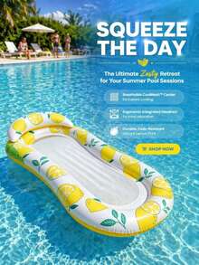 Comfortable Inflatable Water Hammock, Mesh Pool Floating Lounge Chair With Headrest, Suitable For Pool, Beach, Lake Summer Relaxation Floating Chair - Multicolor - View 2