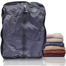 Travel Vacuum Bags, Reusable Compression Bags With Zippers, Space Saver Bags For Suitcases, Backpacking, Travel And Business - Black - View 2