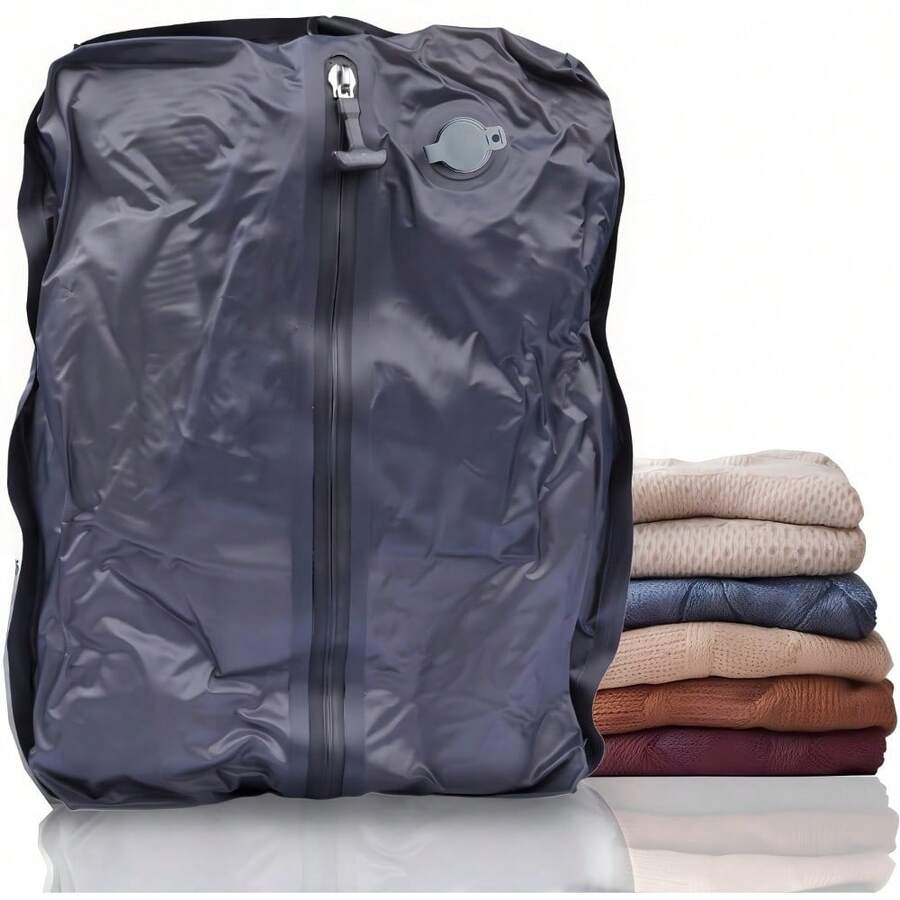 Travel Vacuum Bags, Reusable Compression Bags With Zippers, Space Saver Bags For Suitcases, Backpacking, Travel And Business