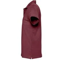 SOLS Mens Spring II Short Sleeve Heavyweight Cotton Polo Shirt - Burgundy - View 3