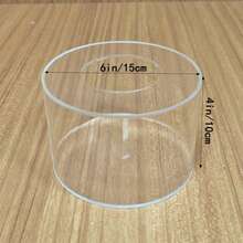 1pc Transparent Acrylic Cake Stand With Fillable Compartment, Suitable For Party, Wedding Cake Decoration, Christmas - Clear - View 9