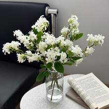 1pc Artificial Osmanthus Flower, Decorative Artificial Golden Osmanthus, High Quality Artificial Lilac Flower, Home Living Room Decoration Wedding Scene Arrangement Artificial Flower, Suitable For Decoration - Multicolor - View 3