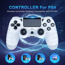Controlador inalámbrico compatible con /Slim/Pro, con vibración dual mejorada/batería de 1000mAh/sensor de movimiento de 6 ejes/cable de carga Tipo C - Ver 3