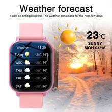 Reloj inteligente deportivo con pantalla LED de color curva de alta definición, pantalla táctil laminada completa multilingüe, reproductor de música, función de teléfono, notificación de mensajes - Multicolor - Ver 4