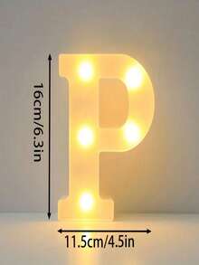 26 Letters LED Light-Up Numbers 0-9, Wedding Birthday Christmas Decoration Night Light, Party Bedroom Use, 16CM Height, Pink (Battery Not Included) - White - View 39