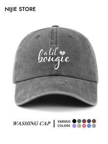 1件字母印花棒球帽，水洗復古棒球帽防曬帽時尚遮陽帽，可調節尺寸多功能女款棒球帽，輕盈透氣，可調節時尚休閒日常穿戴帽，夏季度假海灘帽頭飾帽，女款棒球帽適合日常出遊、度假旅行、街頭場景，送給家人和朋友的完美禮物 - A - 查看 6