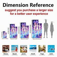 1pc K-POP Warrior Girl Beach Towel, Made Of Quick-Dry Microfiber Fabric, Highly Absorbent, Lightweight, Suitable For Bath Towel, Pool Towel, Gym Towel, Multi-Scenario Use - Multicolor - View 2