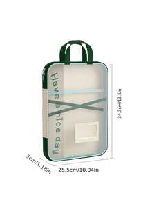 1pc A4 File Folder, L-Shaped Large Opening Gradient Mesh File Sleeve, 4-Layer Classification Organizer, Stationery Set For Exam And Office Document Storage, Suitable For Accordion Bag, Portable File Bag With Handle, Back To School, Students - Multicolor - View 7