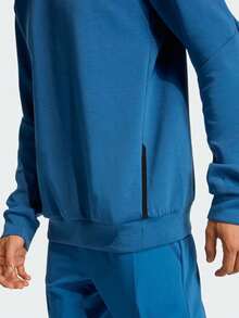 Adidas Men's D4T CREW SWEATS Knit Sweatshirt Without Hood KA4820 - Blue - View 5