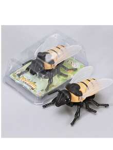1pc Creative Wind-Up Crawling Ladybug/Bee/Jewel Beetle, No Battery Required, Suitable For Outdoor Decor, Realistic Insect Model Toy - Multicolor - View 29