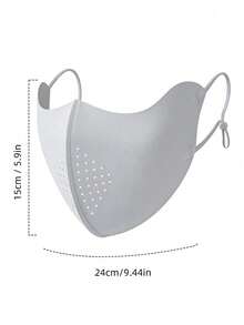 Women's Ice Silk 3D UV Protection Face Mask, Contoured 3D Cut, Breathable & Makeup-Resistant, Adjustable Ear Loops, Non-Woven Sun Protection Mask, Suitable For Summer Commuting & Cycling - Multicolor - View 4