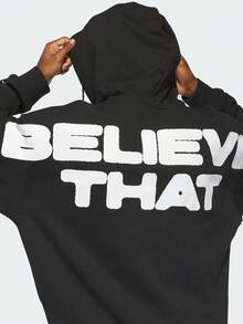 Adidas 男士 ANTED BT HOODY 針織連帽衛衣 KC8460 - 黑色 - 查看 5