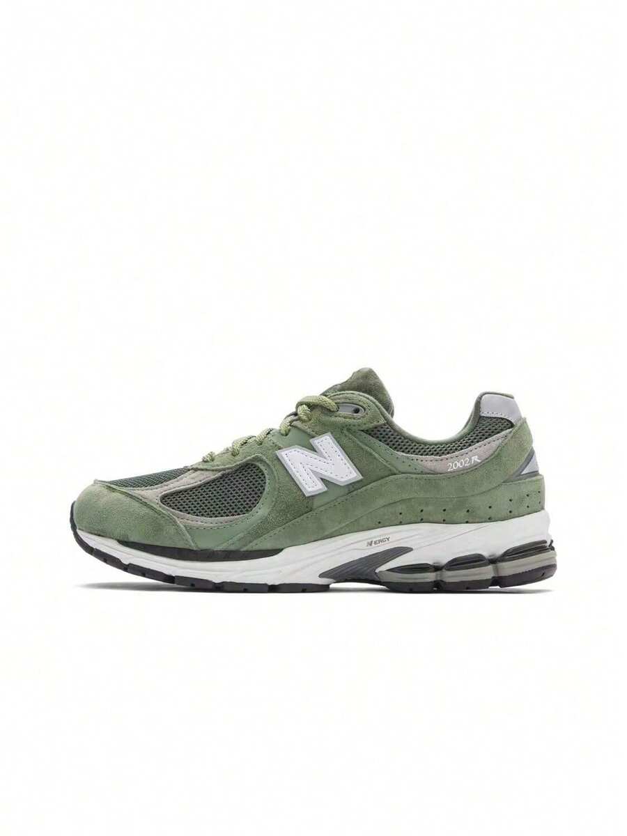 New Balance NB 2002R 時尚拼接減震耐磨輕便 低筒 N-ERGY避震 休閒跑步鞋 男女同款 綠色 - 綠色 - 查看 1