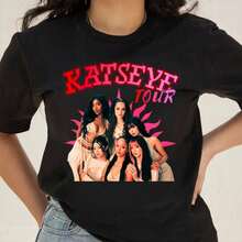 Katseye Girls Shirt, Katseye Members Shirt, Katseye Merch, Katseye  Gift, Beautiful Chaos Tour,,Summer T Shirts,Tops For Women - Black - View 6