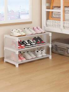 1pc Bedside Shoe Rack Waterproof Dust-Proof Shoe Storage Organizer Holds 2 Pairs Per Layer Easy Installation Bedroom Hallway Closet Entryway Space-Saving Shoe Holder Stand Compact Shoe Display Shelf Cabinet - View 3