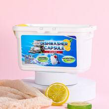 Manovix 5合1洗碗機膠囊 10/30/50入，廚房必需品與居家清潔用品，檸檬香型膠囊，99%抗菌，去除頑固油垢，適用硬水，無需預洗，適合廚房清潔與日常使用 - 固體 - 查看 3