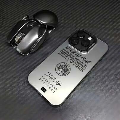 Algerien Pass Handyhülle für iPhone16 iPhone14 Pro Max 15 Plus 11 13 12 16e Candy Matte Buchstaben Stoßfeste Hülle Coque