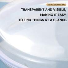 2026 Multi-Functional Transparent Round Storage Bag Set, Waterproof And Stain-Resistant Portable Travel Storage Organizer, Travel Essential, Home Essential, Business Trip Essential, Summer Essential, Swimming Essential, Beach Essential - Multicolor - View 7