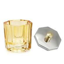 Colored Octagonal Crystal Nail Polish Cup With Lid, A Liquid Container For Cleaning Brushes And Mixing Colors In Nail Art. - Multicolor - View 16