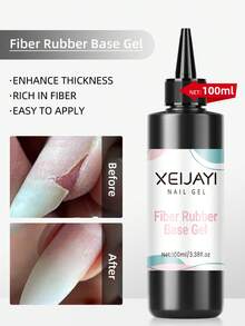 XEIJAYI 1pc 100ml Fiber Repair Gel For Broken Nails, Transparent Nail Repair Gel, Gel Strengthener For Thin And Brittle Nails - Clear - View 5