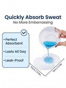 100 Pcs Disposable Underarm Sweat Pads, Breathable & Odor-Resistant. Invisible Portable Travel Essential, Keeps You Cool & Dry In Hot Summer. - View 4