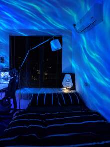 LED Aurora Projector, RGB Night Light, LED Bedroom Projector Lamp With Multi-Color Remote Control, Suitable For Room Decoration, Christmas, Valentine's Day, Camping, Wedding - Northern Lights Projector - View 10