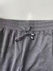 Herren Casual Gerade Bein Hose, Neue Loose Fit mit Kordelzug Taille Hose, geeignet für Frühling, Sommer, Herbst Alltag, Pendeln, Outdoor Sport, Lässig Anlässe - Grau - Übersicht 7