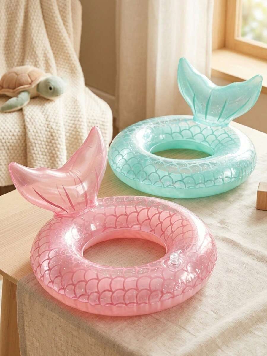 兒童游泳圈充氣游泳圈浮床，夏季水上樂趣海灘派對游泳池玩具，夏季必備，可靠浮力，家庭泳池設備，適合假期、生日、暑假和水上遊戲的禮物