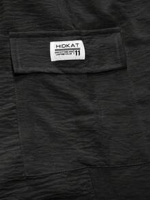 Hidkat Damen Sommer Lässig Strand Bermuda Shorts, leicht und atmungsaktiv, knitterfreie Textur, elastischer Bund mit Kordelzug, mehrere Taschen, geeignet für tägliche Lässig, Outdoor, Strand, Urlaub, Sport und andere Outfits - Schwarz - Übersicht 5