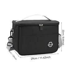 Large Lunch Bag, Insulated Lunch Box, Soft Insulated Cooler Tote Bag For Adults Men And Women, Multi-Color, Suitable For Work, Picnic Or Travel - Multicolor - View 6