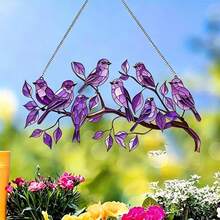 Cross-Border Acrylic Bird Decorative Sign Plaque Bird Wall Hanging Multi-Purpose Hanging Ornament - Multicolor - View 10