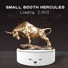 5.1''(13cm) Motorized 360° Rotating Display Turntable, Adjustable Rotation Speed, 4kg/8.8lb Weight Capacity, Dual Power Supply (Battery & USB), Electric Revolving Base For Panoramic Shooting, Jewelry, Watches & 3D Model Display - View 3
