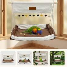 Parrot Hanging Hammock, All-Season Breathable Skin-Friendly Bird Nest, Practical Bird Swing - View 6