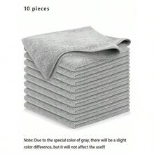 20/10/1pc-Pack Light Gray Kitchen Towels, Reusable Kitchen Towels, Gray Cleaning Cloths, Kitchen Supplies Or Cleaning Supplies! Microfiber Cleaning Cloths, Home Supplies, Kitchen Supplies, 9.8*9.8 Inch Thickened Gray Small Cleaning Cloths, Kitchen Dish Cloths, Pot And Pan Cleaning Cloths, Towels, Cleaning Tools, Kitchen, Bathroom And Home Supplies Supplier (Quality Guaranteed) - Grey - View 9