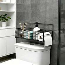 Black and White Random Color Toilet Seat With Two Adhesive Pads